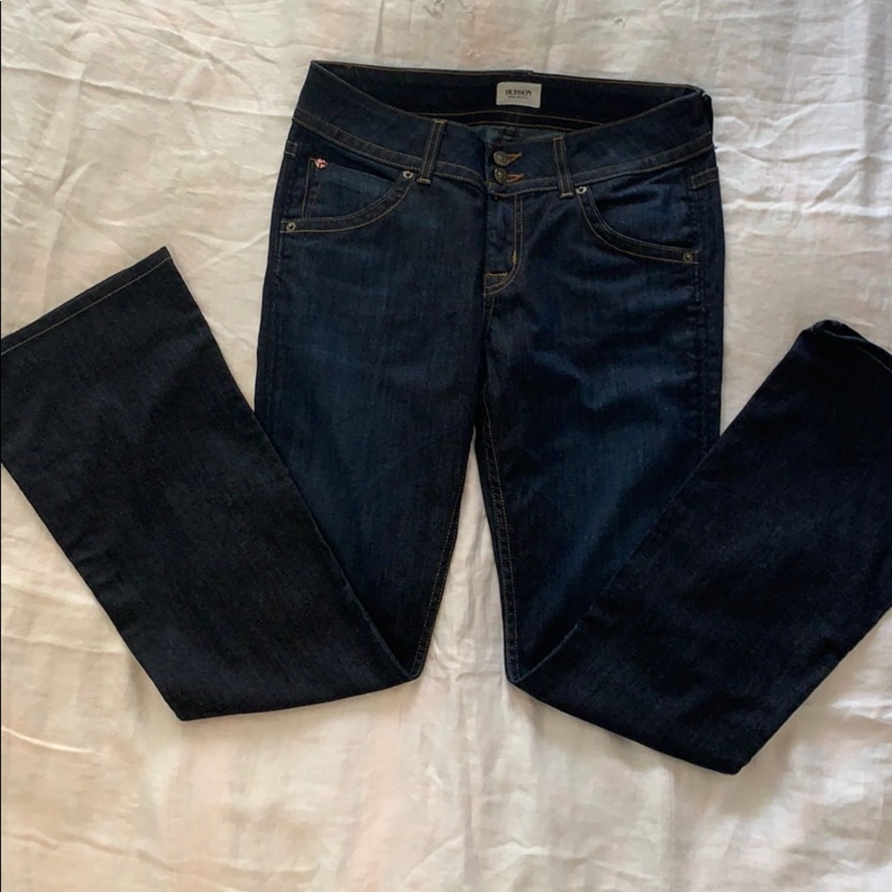Hudson Signature Boot Cut Low Rise Jeans